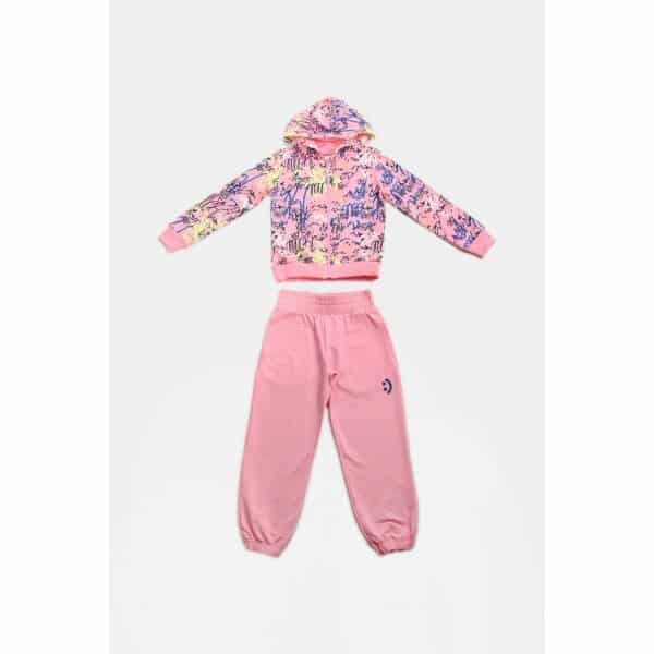 2313001_02 ΠΑΙΔΙΚΗ ΦΟΡΜΑ ΕΠΟΧΙΑΚΗ ΓΙΑ ΚΟΡΙΤΣΙ ΤΡΙΠΛΕΤΑ ΡΟΖ GRAFFITI JOYCE 2313001 - Image 1