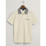 Ανδρική Μπλούζα GANT POLO SAIL SS PIQUE 2062015 Εκρού