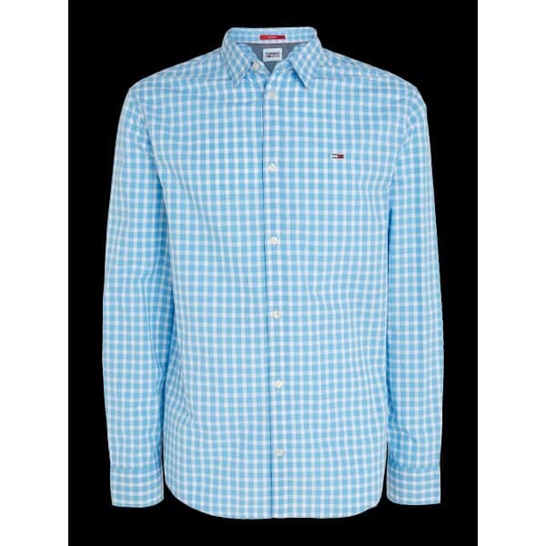 Ανδρικό Πουκάμισο TOMMY JEANS ESSENTIAL CHECK DM0DM15934 Μπλέ Λευκό - Image 6