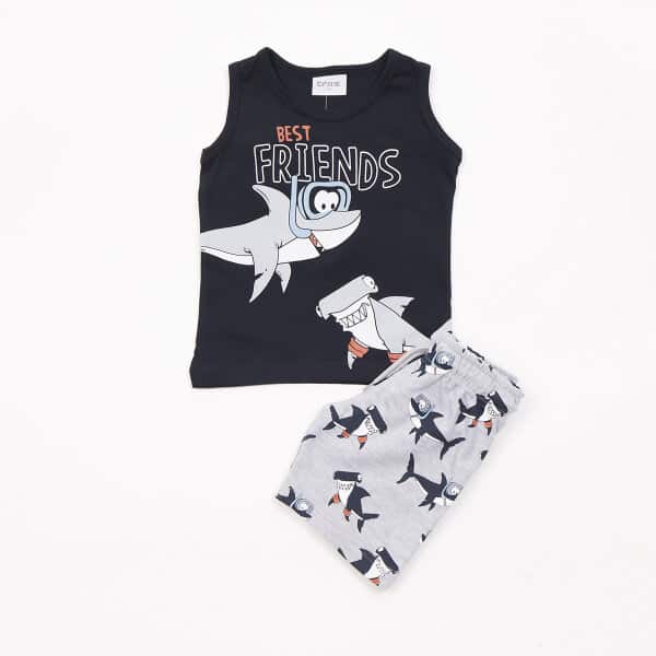 ΣΕΤ ΜΑΚΟ ALLOVER ΒΕΡΜΟΥΔΑ ΑΜΑΝΙΚΗ ΜΠΛΟΥΖΑ TRAX 43429 - Image 1