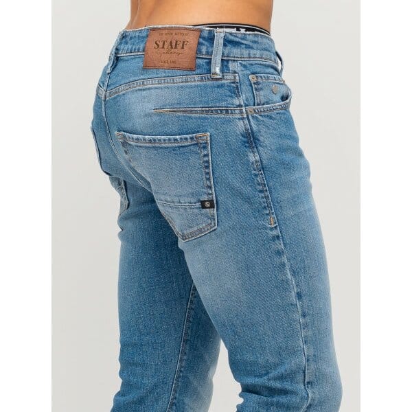 5-829.585.B3.NOS-5-900x1200 Ανδρικό Παντελόνι Tζιν STAFF SIMON 5-829.585.B3.NOS Μπλέ Ανοιχτό - Image 5