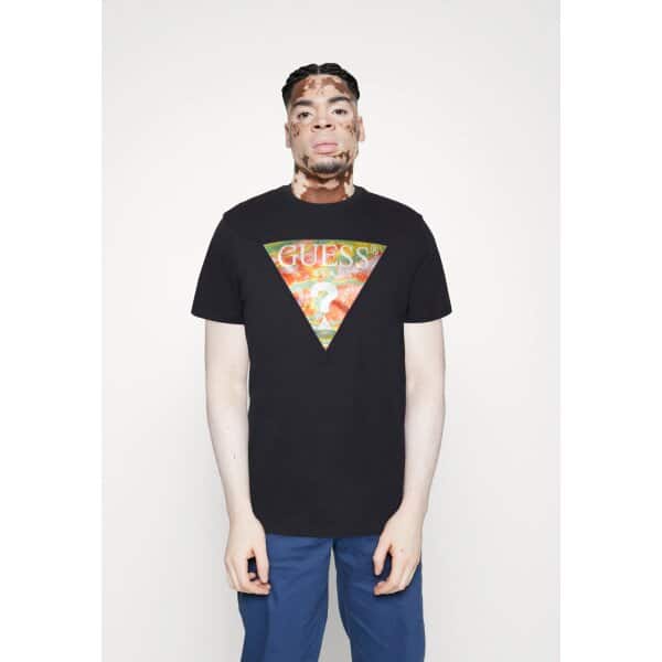 Ανδρική Μπλούζα GUESS M3GI57K9RM1 Μαύρο - Image 5