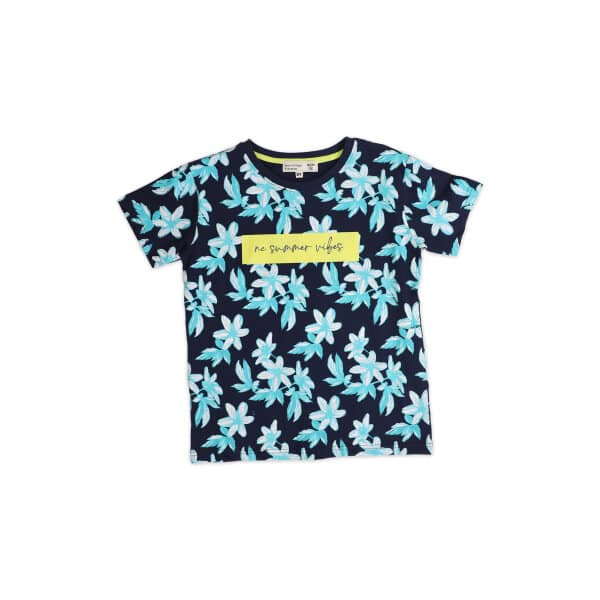 9014 ΜΠΛΟΥΖΑ ΚΟΝΤΟΜΑΝΙΚΗ ΜΠΛΕ ΜΕ ΛΟΥΛΟΥΔΙΑ  ΑΓΟΡΙ NEW COLLEGE 34-9014 - Image 1