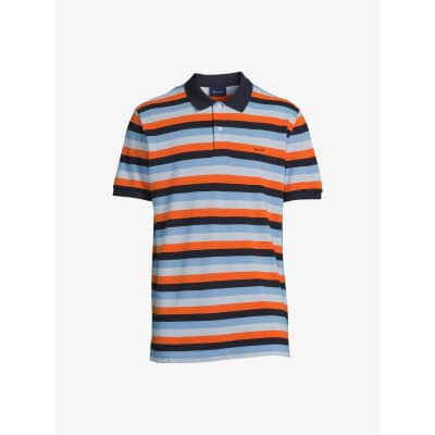 Ανδρική Μπλούζα GANT POLO MULTI STRIPE SS 2062018 Πολύχρωμο