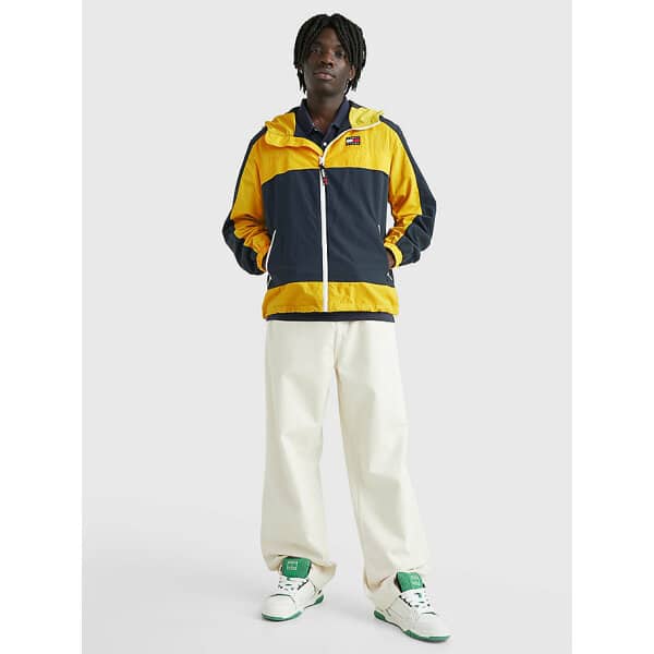 DM0DM15919_ZGQ_alternate1 Ανδρικό Μπουφάν TOMMY JEANS CHICAGO WINDBREAKER DM0DM15919 Μπλέ Κίτρινο - Image 2