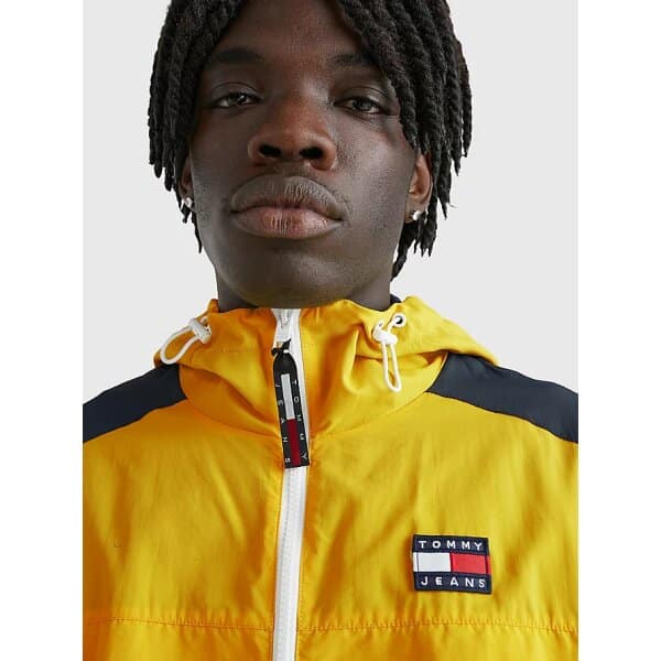 DM0DM15919_ZGQ_alternate2 Ανδρικό Μπουφάν TOMMY JEANS CHICAGO WINDBREAKER DM0DM15919 Μπλέ Κίτρινο - Image 3