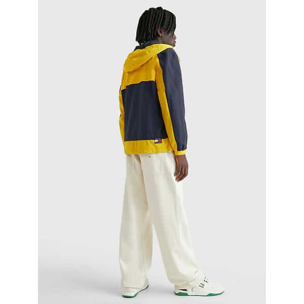 DM0DM15919_ZGQ_alternate3 Ανδρικό Μπουφάν TOMMY JEANS CHICAGO WINDBREAKER DM0DM15919 Μπλέ Κίτρινο - Image 4