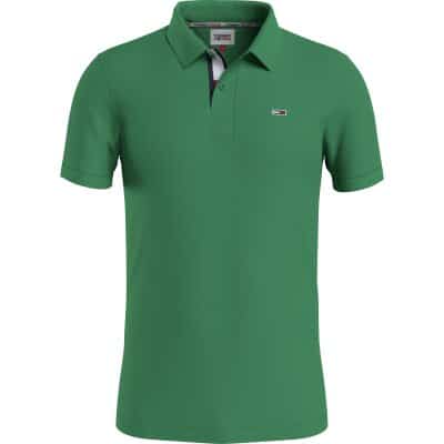 Ανδρική Μπλούζα POLO TOMMY JEANS PLACKET DM0DM15940 Πράσινο