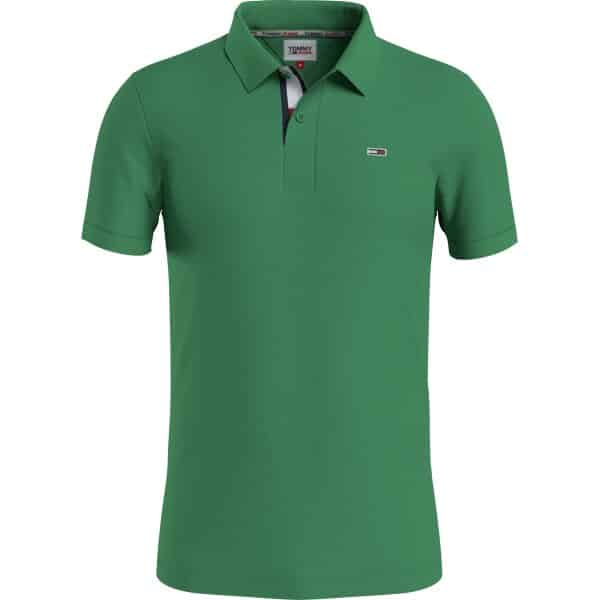 DM0DM15940LY3_F Ανδρική Μπλούζα POLO TOMMY JEANS PLACKET DM0DM15940 Πράσινο - Image 1