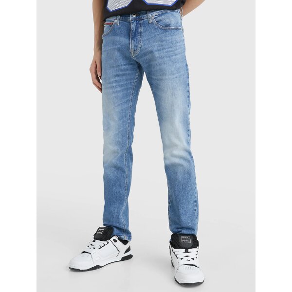 DM0DM16045_1AB_main Ανδρικό Παντελόνι Τζιν TOMMY JEANS SCANTON SLIM DM0DM16045 Μπλέ - Image 4