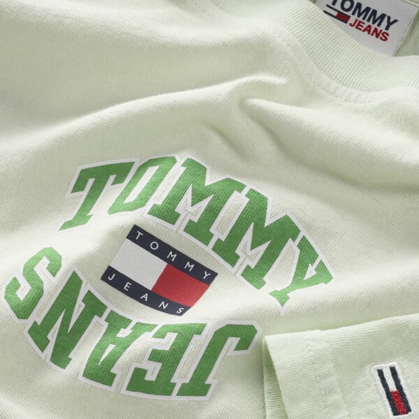 Ανδρική Μπλούζα TOMMY JEANS ARCHED LOGO DM0DM16227 Πράσινο - Image 3