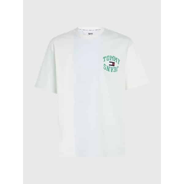 Ανδρική Μπλούζα TOMMY JEANS SKATE VERTICAL DM0DM16326 Λευκό - Image 1