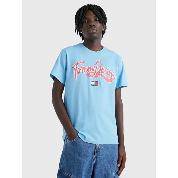 DM0DM16403_CY7_main Ανδρική Μπλούζα TOMMY JEANS COLLEGE POP DM0DM16403 Γαλάζιο - Image 5