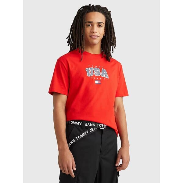 DM0DM16406_XNL_main Ανδρική Μπλούζα TOMMY JEANS MODERN DM0DM16406 Κόκκινο - Image 5