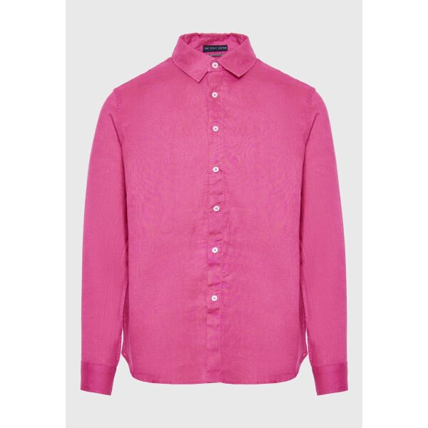 FBM007-001-05_ROSE_6 Ανδρικό Πουκάμισο Λινό FUNKY BUDDHA FBM007-001-05 ΡΟΖ - Image 1