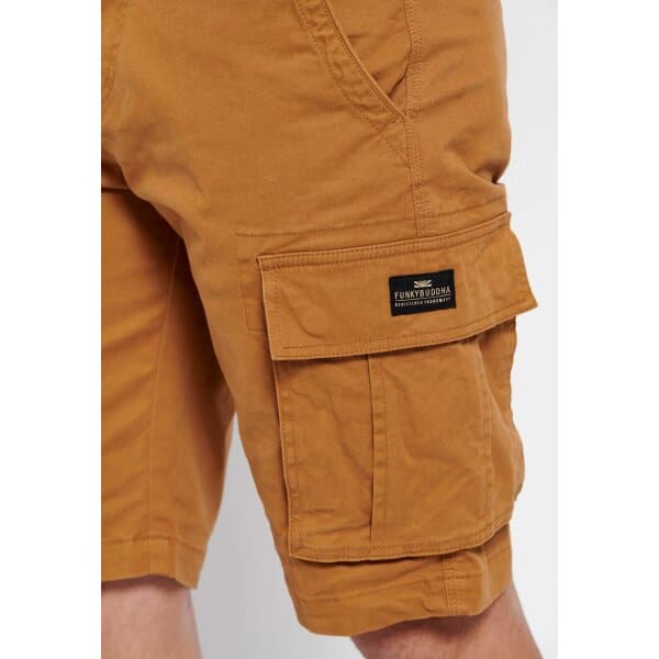 Ανδρική Βερμούδα CARGO FUNKY BUDDHA FBM007-002-03 Καφέ - Image 3