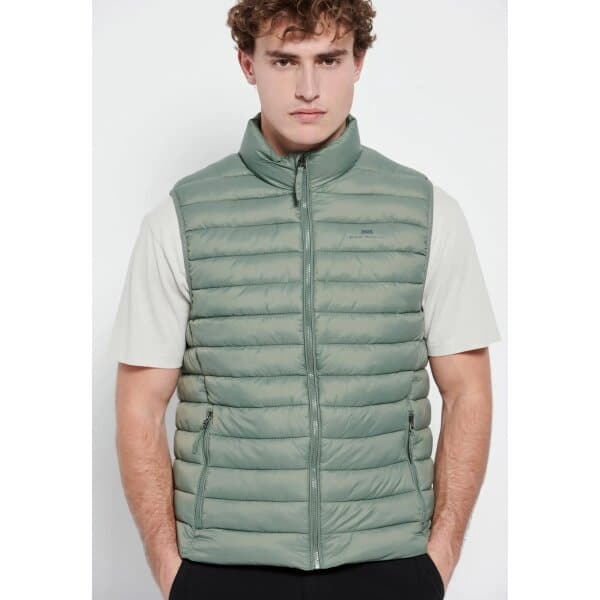 FBM007-004-01_DUSTY_GREEN_1 Ανδρικό Γιλέκο FUNKY BUDDHA FBM007-004-01 Πράσινο - Image 2