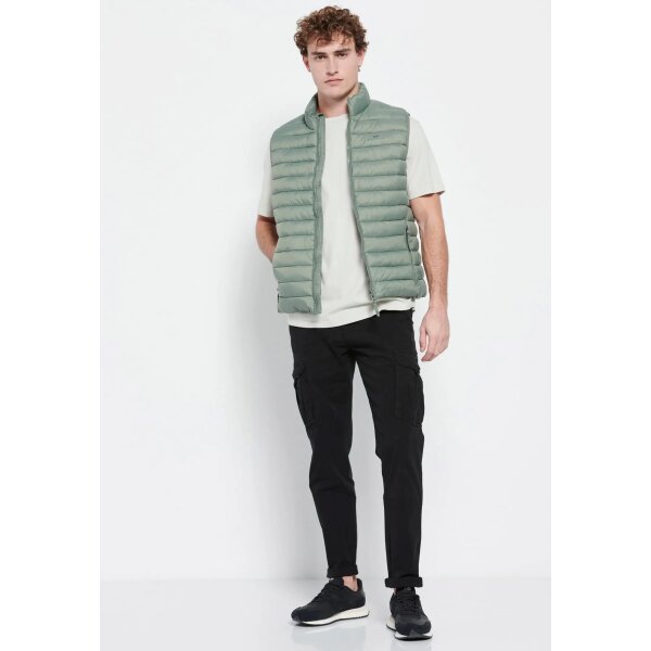 FBM007-004-01_DUSTY_GREEN_2 Ανδρικό Γιλέκο FUNKY BUDDHA FBM007-004-01 Πράσινο - Image 3