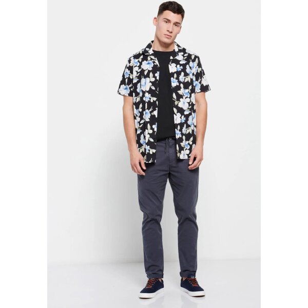 FBM007-012-02_DENIM_2 Ανδρικό Παντελόνι CHINO FUNKY BUDDHA FBM007-012-02 Μπλέ - Image 2