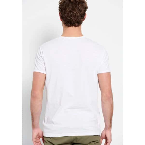 FBM007-015-04_WHITE_4 Ανδρική Μπλούζα BUDDHA FBM007-015-04 Λευκό - Image 5