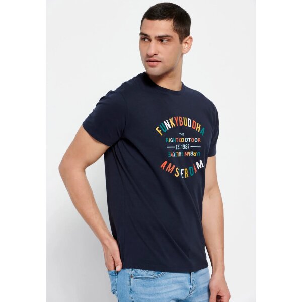 FBM007-035-04_NAVY_5 Ανδρική Μπλούζα FUNKY BUDDHA FBM007-035-04 Μπλέ - Image 6