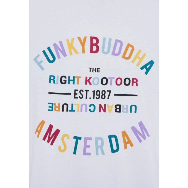 Ανδρική Μπλούζα FUNKY BUDDHA FBM007-035-04 Λευκό - Image 7