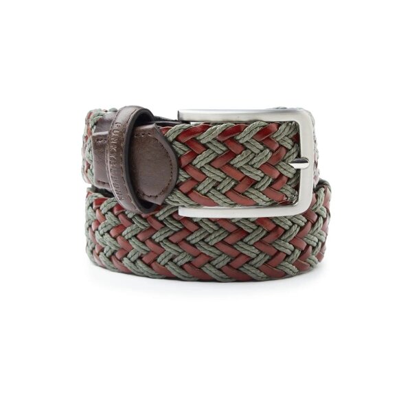 FBM007-036-10_GREEN_1 Ανδρική Ζώνη FUNKY BUDDHA FBM007-036-10 Πράσινο - Image 1