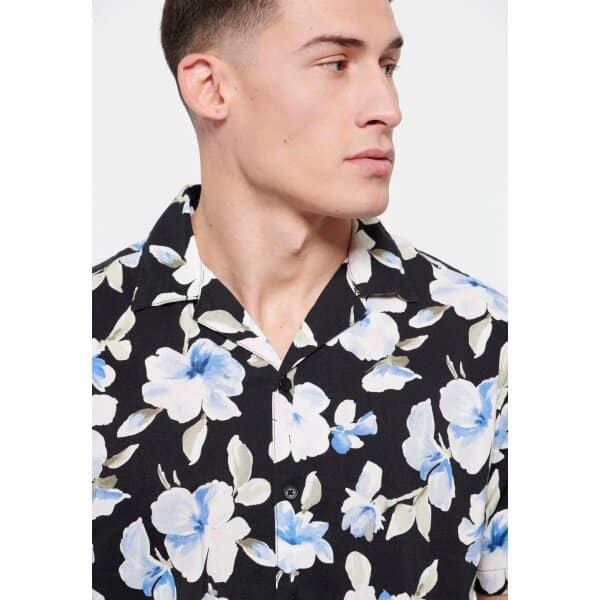Ανδρικό Πουκάμισο FUNKY BUDDHA FBM007-070-05 Μαύρο - Image 3
