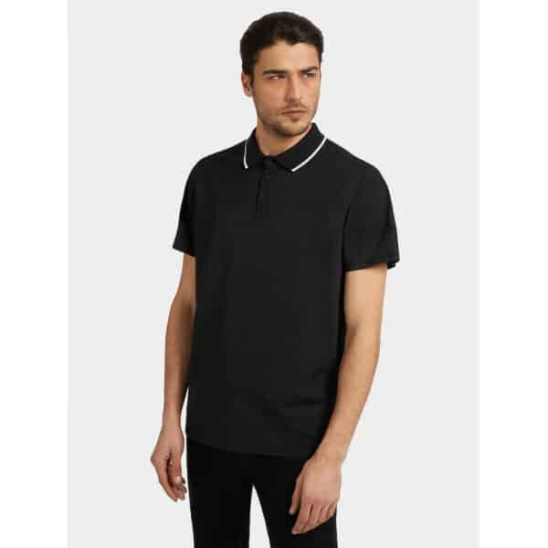 Ανδρικό POLO GUESS PAUL PIQUE M2YP25KARS0 Μαύρο - Image 1