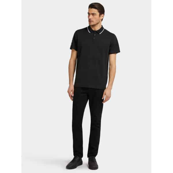 Ανδρικό POLO GUESS PAUL PIQUE M2YP25KARS0 Μαύρο - Image 2