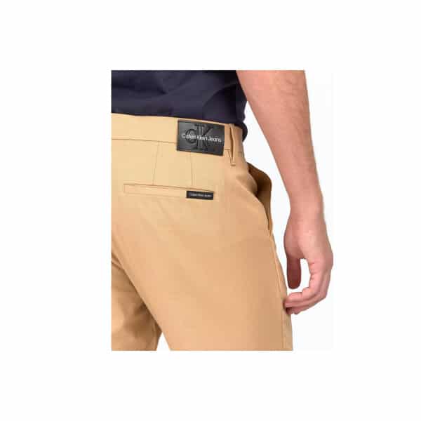 Ανδρικό Παντελόνι CALVIN KLEIN SLIM STRETCH CHINO PANT J30J317669 Εκρού - Image 3