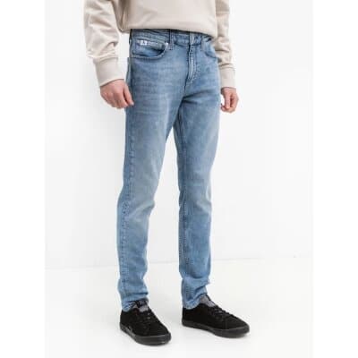 Ανδρικό Παντελόνι Τζιν CALVIN KLEIN SLIM TAPER J30J322802 Mπλέ Ανοιχτό