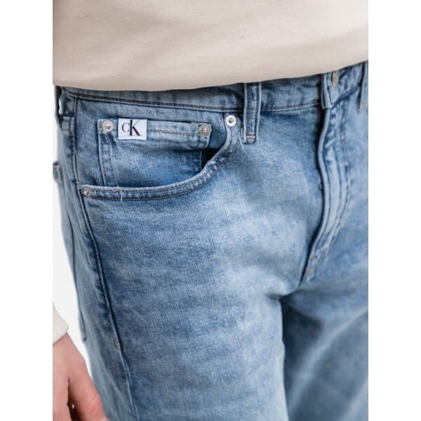 Ανδρικό Παντελόνι Τζιν CALVIN KLEIN SLIM TAPER J30J322802 Mπλέ Ανοιχτό - Image 4