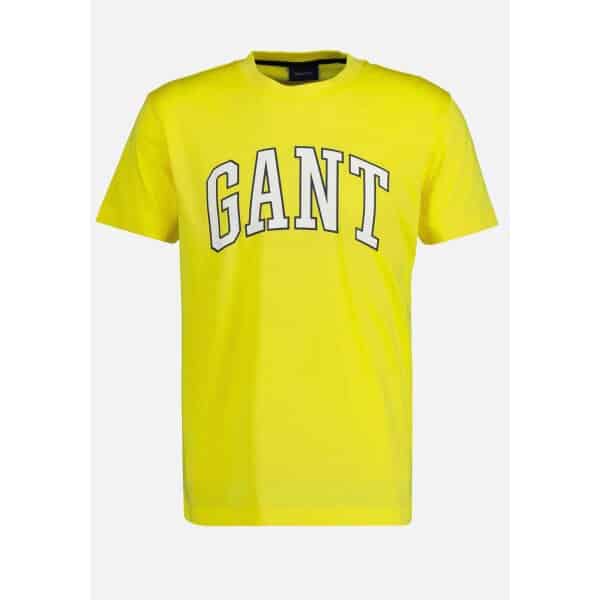 MD_-_2003181_722_Sun_Yellow_1 Ανδρική Μπλούζα GANT MD T-SHIRT 2003181 Κίτρινο - Image 1