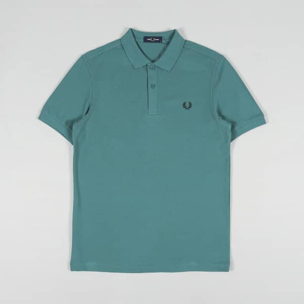Ανδρική Μπλούζα  POLO FRED PERRY PLAIN PIQUE M6000 Πράσινο - Image 2
