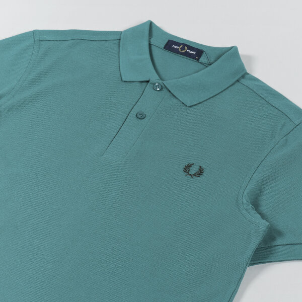 Ανδρική Μπλούζα  POLO FRED PERRY PLAIN PIQUE M6000 Πράσινο - Image 3