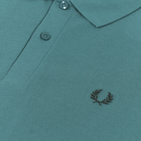 Ανδρική Μπλούζα  POLO FRED PERRY PLAIN PIQUE M6000 Πράσινο - Image 4