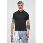 Ανδρική Μπλούζα POLO CALVIN KLEIN J30J322850 MONOLOGO BADGE Μαύρο