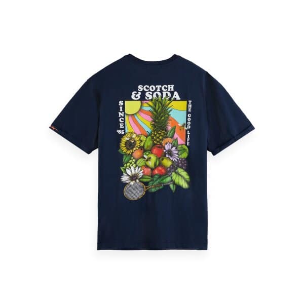 Ανδρική Μπλούζα SCOTCH & SODA FRON & BACK 172304 Μπλέ - Image 2