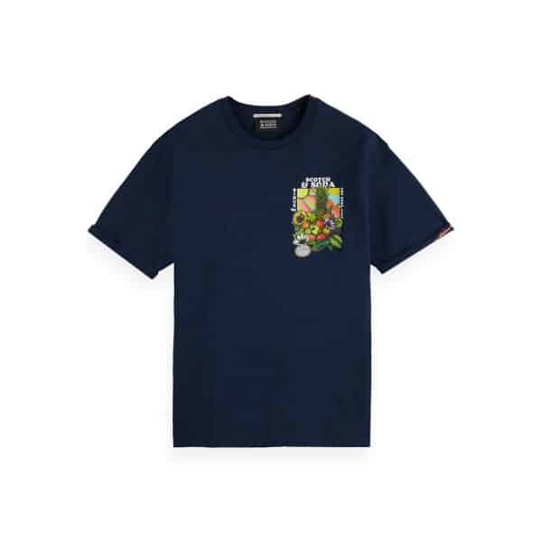 Scotch-&-Sod_SS23_0004_172304 Ανδρική Μπλούζα SCOTCH & SODA FRON & BACK 172304 Μπλέ - Image 1