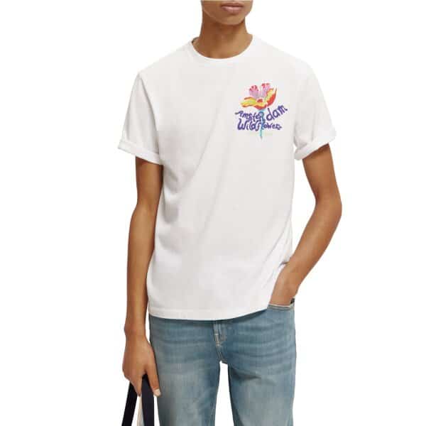 Ανδρική Μπλούζα SCOTCH & SODA ENDLESS SUMMER 171694 Λευκό - Image 2