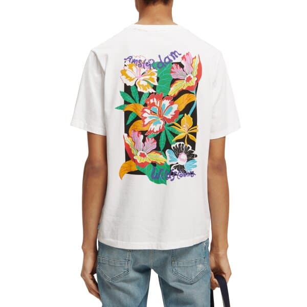 Ανδρική Μπλούζα SCOTCH & SODA ENDLESS SUMMER 171694 Λευκό - Image 3