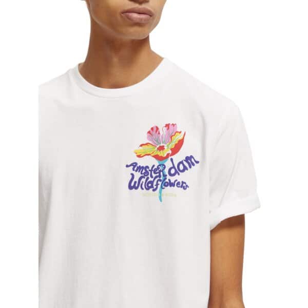 Ανδρική Μπλούζα SCOTCH & SODA ENDLESS SUMMER 171694 Λευκό - Image 4