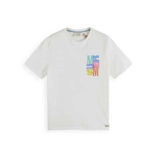 Ανδρική Μπλούζα SCOTCH & SODA SUMMER ARTWORK 171697 Λευκό - Image 1