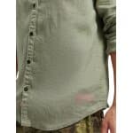 Ανδρικό Πουκάμισο SCOTCH & SODA LINEN WITH SLEEVE 171612 Χακί - Image 4