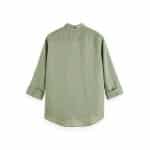 Ανδρικό Πουκάμισο SCOTCH & SODA LINEN WITH SLEEVE 171612 Χακί - Image 5