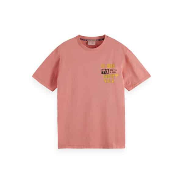 Ανδρική Μπλούζα SCOTCH & SODA WASHED 171698 Ροζ - Image 1