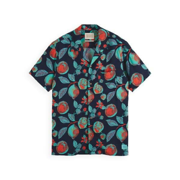 Ανδρικό Πουκάμισο SCOTCH & SODA 171643 SLEEVED CAMP Μπλέ - Image 1