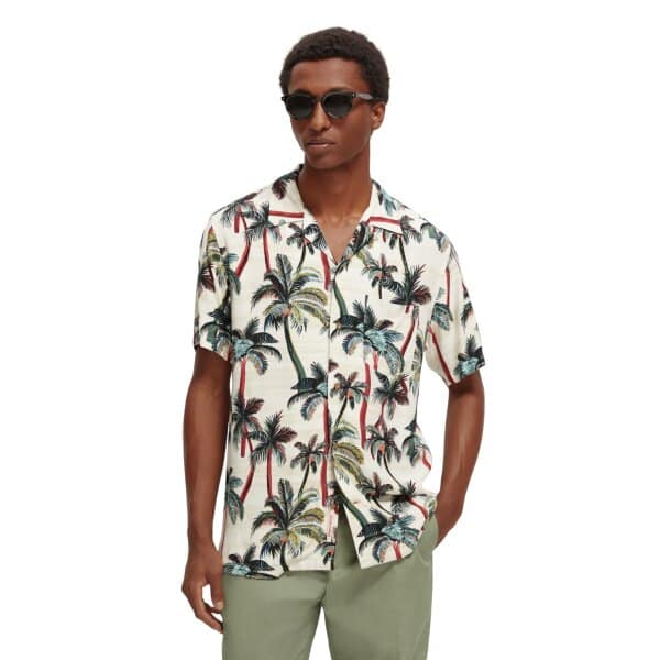 Scotch-&-Sod_SS23_5732_171643 Ανδρικό Πουκάμισο SCOTCH & SODA  SLEEVED CAMP 171643 Λευκό - Image 8