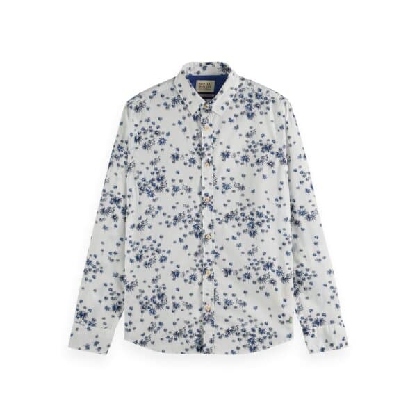 Ανδρικό Πουκάμισο SCOTCH & SODA PRINTED POPLIN 171623 Λευκό - Image 1